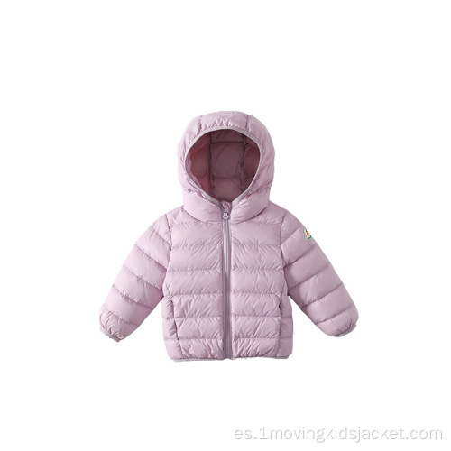 Chaqueta de plumón infantil multicolor opcional